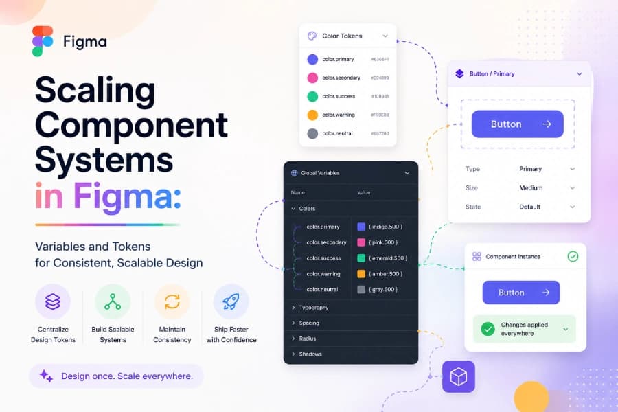 Scaling Component Systems in Figma: Variables and Tokens