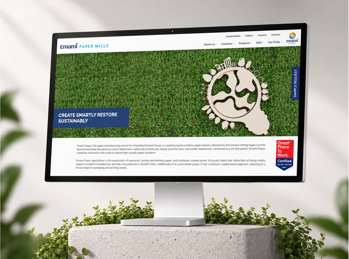 Rebuilding a 50-year paper manufacturer's site for buyers, investors, and talent Hero Image